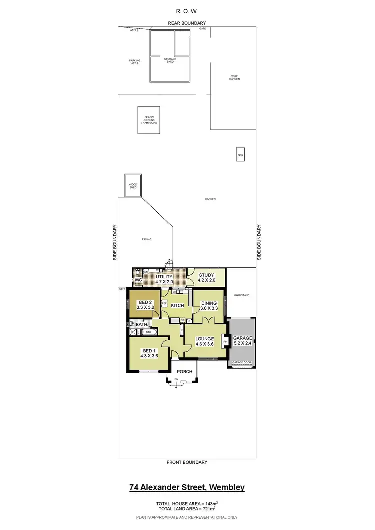 Floorplan of Homely house listing, 74 Alexander Street, Wembley WA 6014