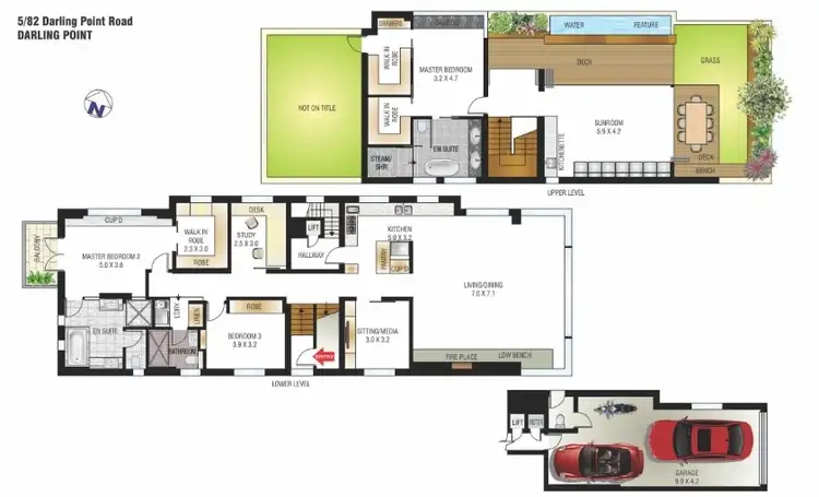 Floorplan of Homely apartment listing, 5/82 Darling Point Road, Darling Point NSW 2027