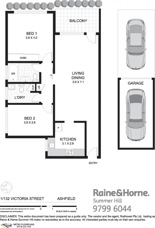 Floorplan of Homely apartment listing, 1/132 Victoria Street, Ashfield NSW 2131