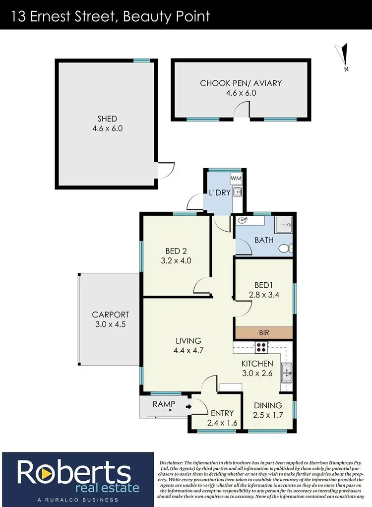 Floorplan of Homely house listing, 13 Ernest Street, Beauty Point TAS 7270