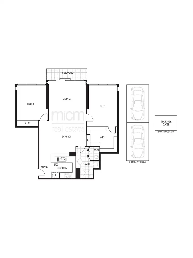 Floorplan of Homely apartment listing, 2800/668 Bourke Street, Melbourne VIC 3000