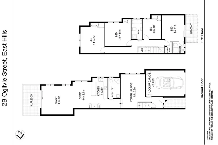 Floorplan of Homely house listing, 2B Ogilvie Street, East Hills NSW 2213