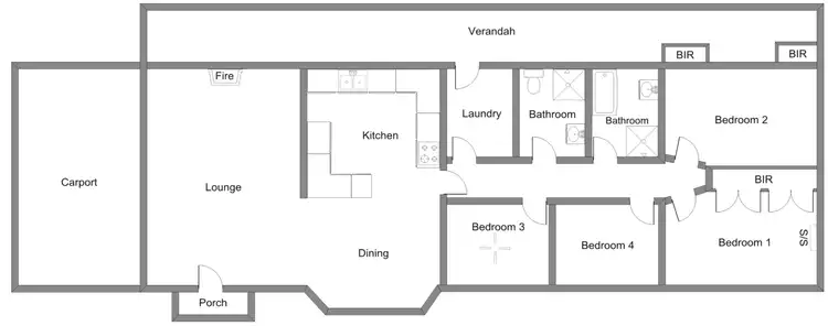 Floorplan of Homely house listing, 23 Bertha Street, Bordertown SA 5268