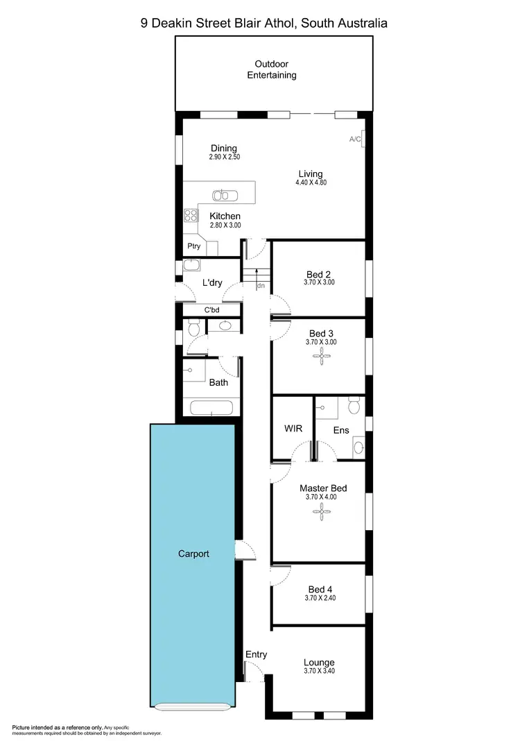 Floorplan of Homely house listing, 9 Deakin Street, Blair Athol SA 5084