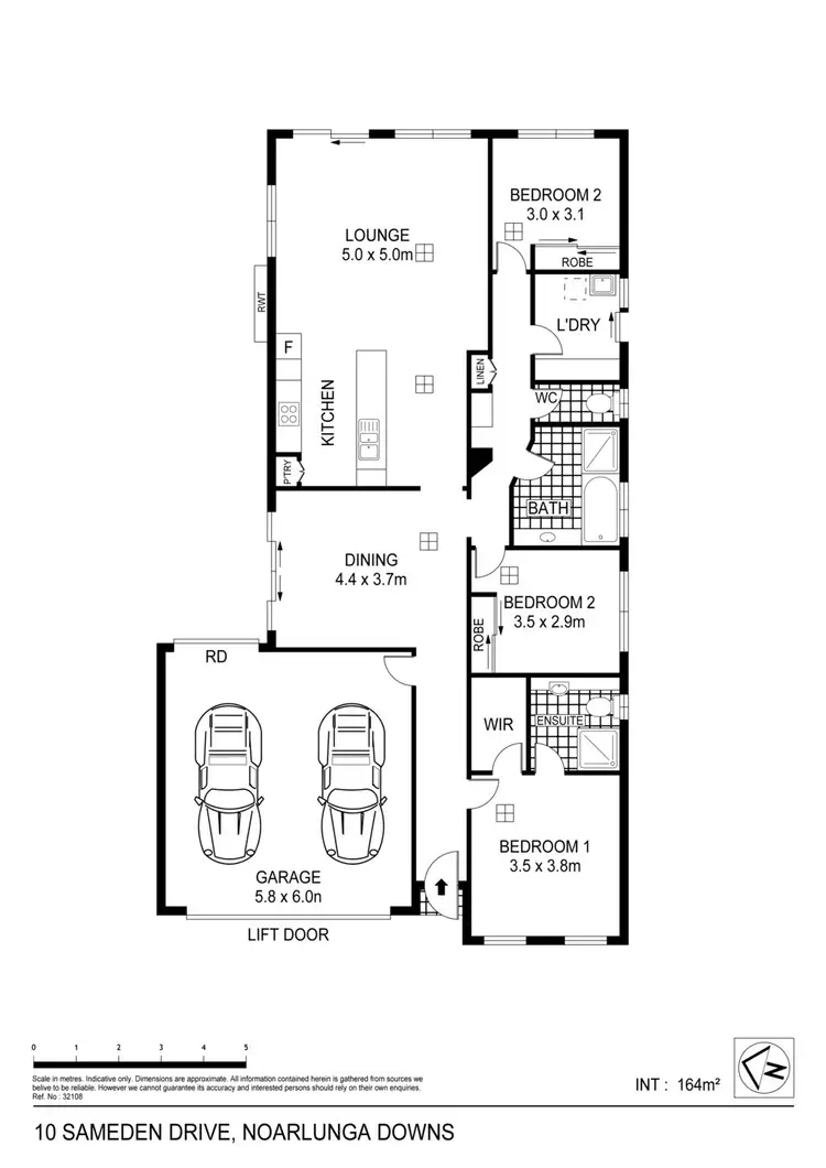Floorplan of Homely house listing, 10 Sameden Drive, Noarlunga Downs SA 5168