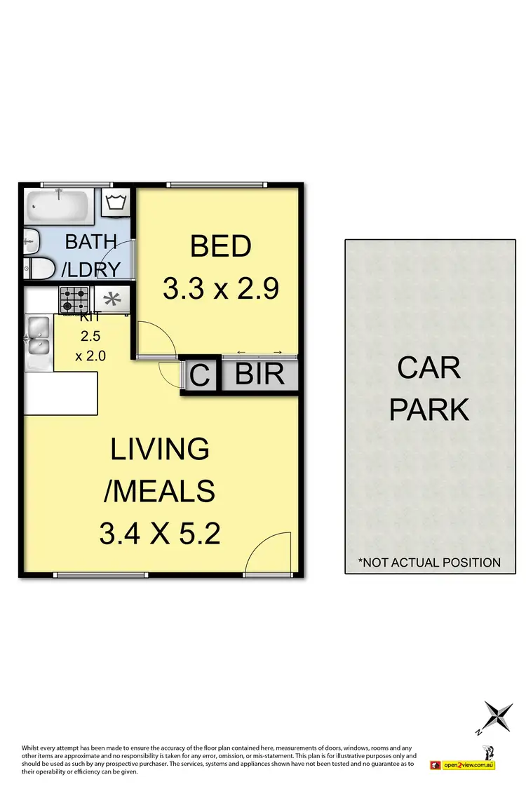 Floorplan of Homely apartment listing, 4/18 Tongue Street, Yarraville VIC 3013