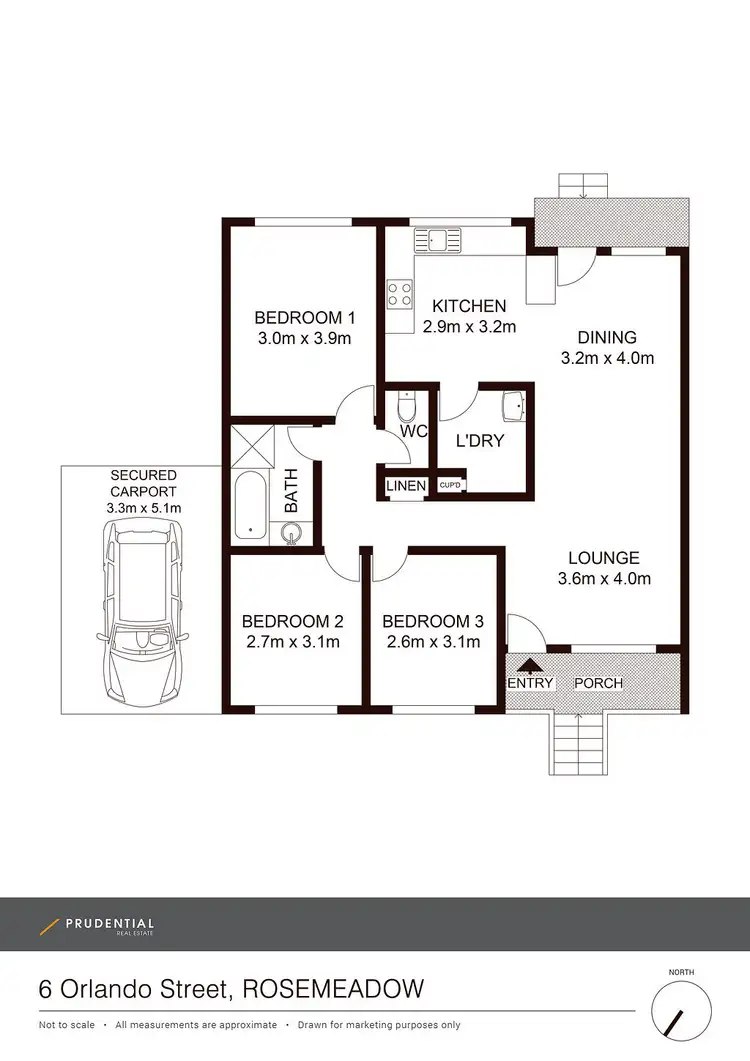 Floorplan of Homely house listing, 6 Orlando Street, Rosemeadow NSW 2560