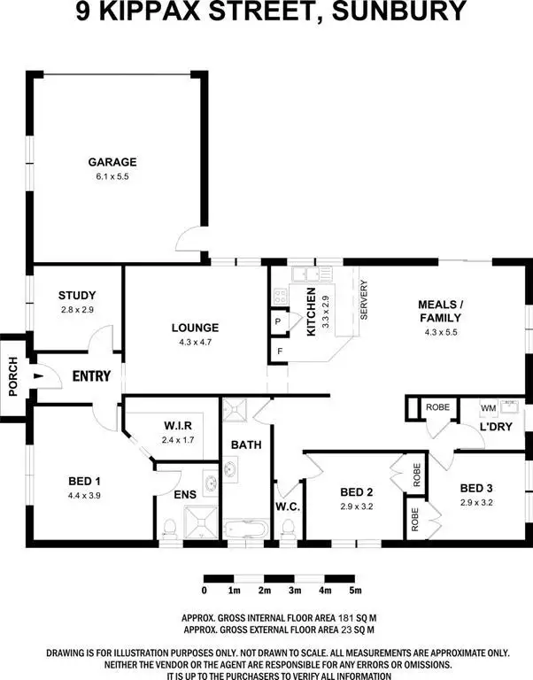 Floorplan of Homely house listing, 9 Kippax Street, Sunbury VIC 3429
