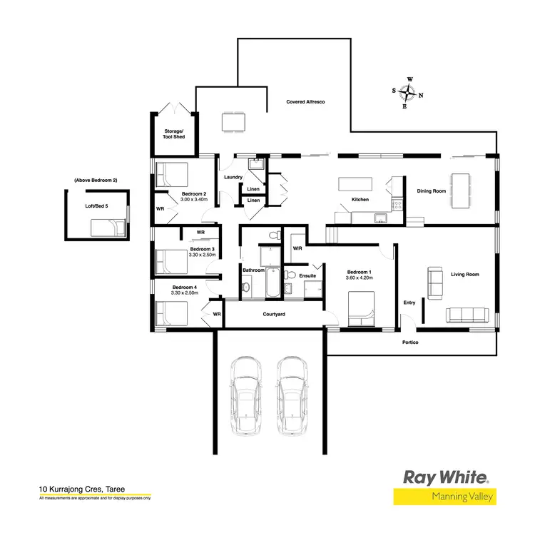 Floorplan of Homely house listing, 10 Kurrajong Crescent, Taree NSW 2430