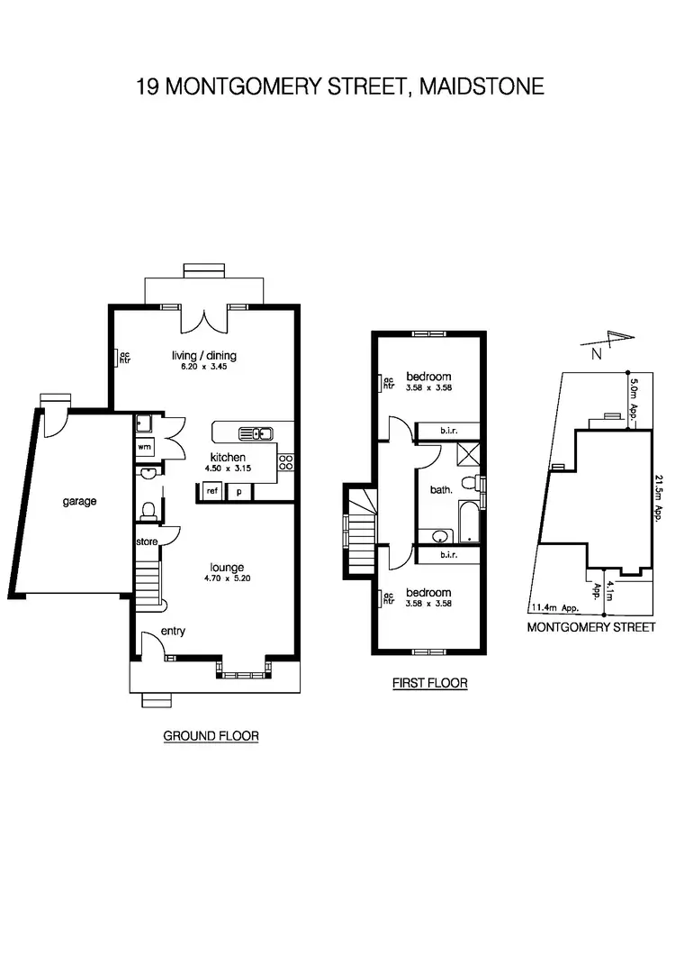Floorplan of Homely house listing, 19 Montgomery Street, Maidstone VIC 3012