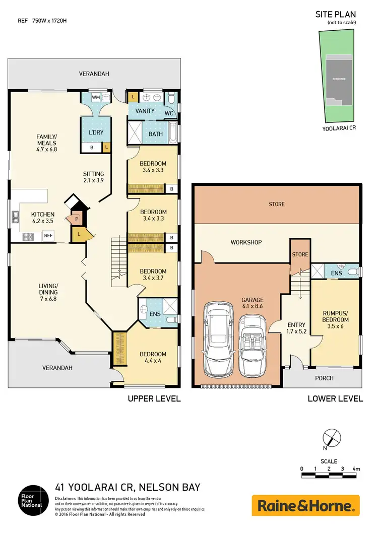 Floorplan of Homely house listing, 41 Yoolarai Crescent, Nelson Bay NSW 2315