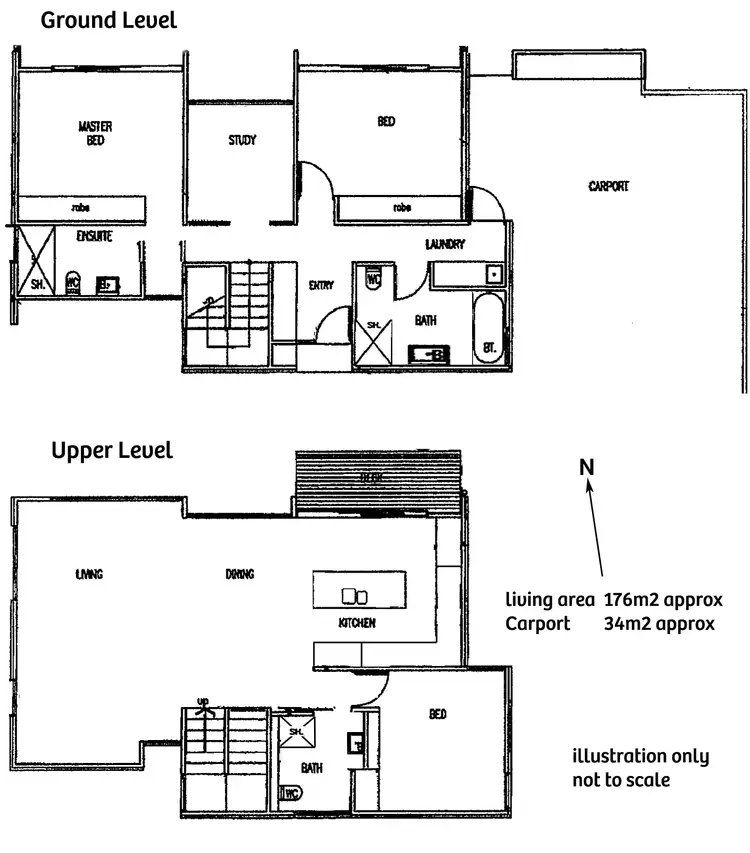 Floorplan of Homely house listing, 3/23 Powell Road, Blackmans Bay TAS 7052