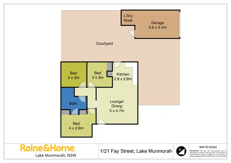 Floorplan of Homely house listing, 1/21 Fay Street, Lake Munmorah NSW 2259