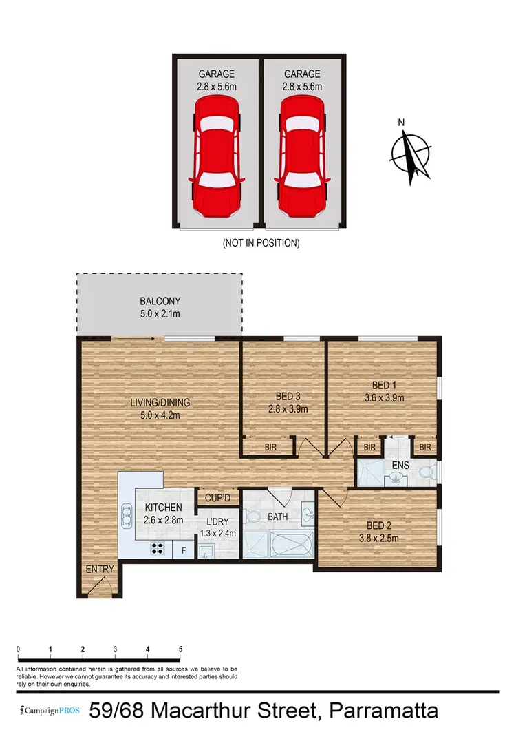Floorplan of Homely unit listing, 59/68 Macarthur Street, Parramatta NSW 2150