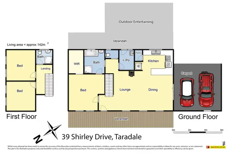 Floorplan of Homely house listing, 39 Shirley Drive, Taradale VIC 3447