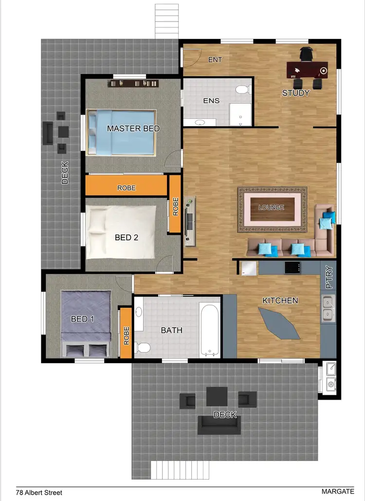 Floorplan of Homely house listing, 78 Albert Street, Margate QLD 4019