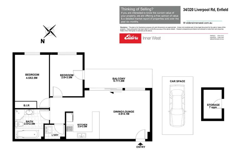 Floorplan of Homely unit listing, 34/320A Liverpool Road, Enfield NSW 2136