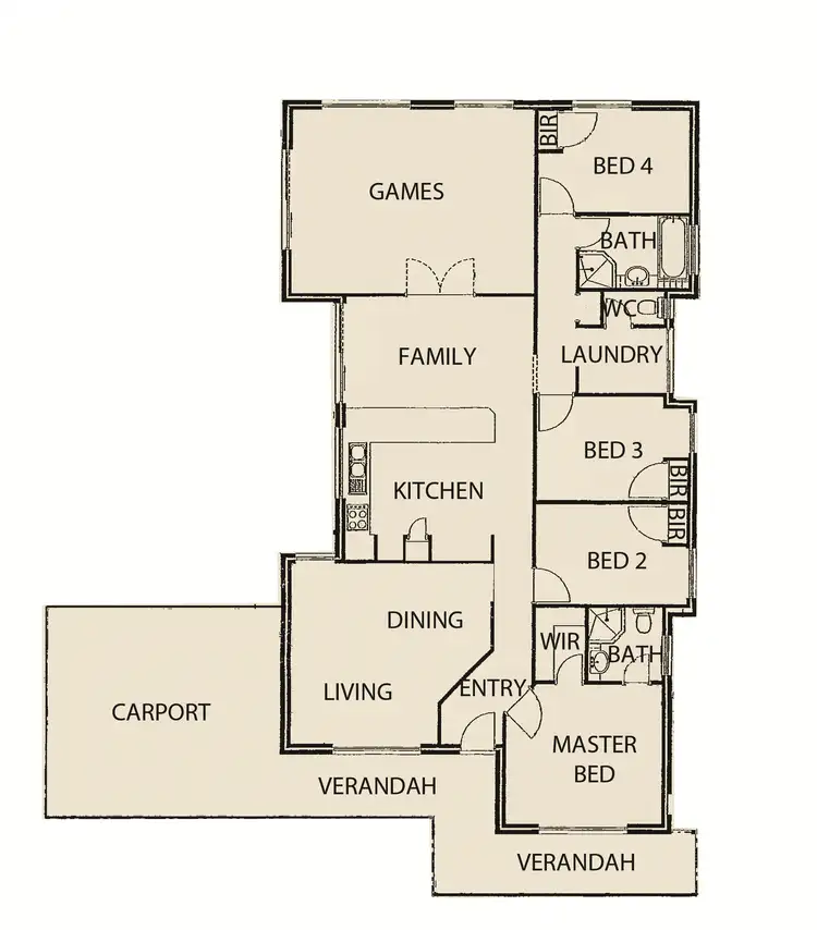 Floorplan of Homely house listing, 79 Ayrton Street, Dawesville WA 6211