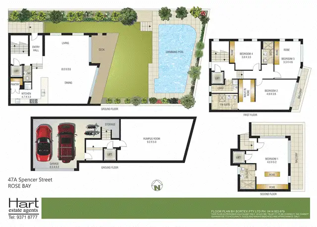 Floorplan of Homely townhouse listing, 47a Spencer Street, Rose Bay NSW 2029