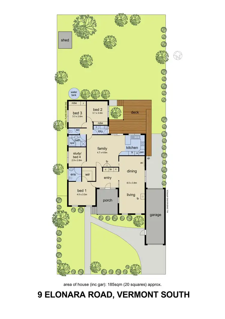 Floorplan of Homely house listing, 9 Elonara Road, Vermont South VIC 3133