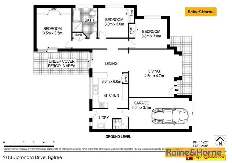 Floorplan of Homely townhouse listing, 2/13 Coronata Drive, Figtree NSW 2525