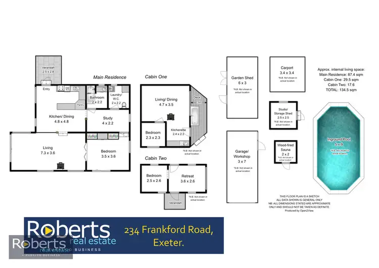 Floorplan of Homely house listing, 234 Frankford Rd, Exeter TAS 7275