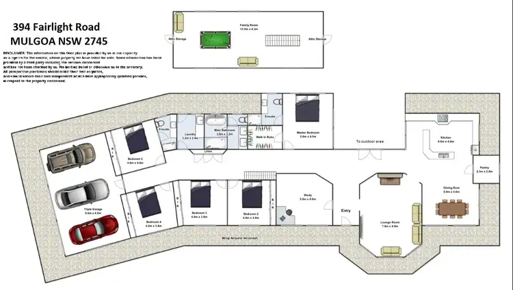 Floorplan of Homely house listing, 394 Fairlight Road, Mulgoa NSW 2745