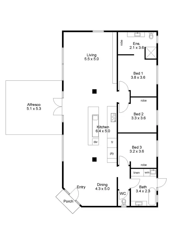 Floorplan of Homely house listing, 128A Rosebery Street, Bedford WA 6052