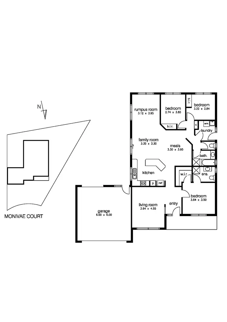 Floorplan of Homely house listing, 4 Monivae Court, Seabrook VIC 3028