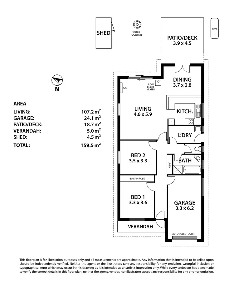Floorplan of Homely house listing, Unit 4 / 1-7 Edinburgh Grove, Strathalbyn SA 5255