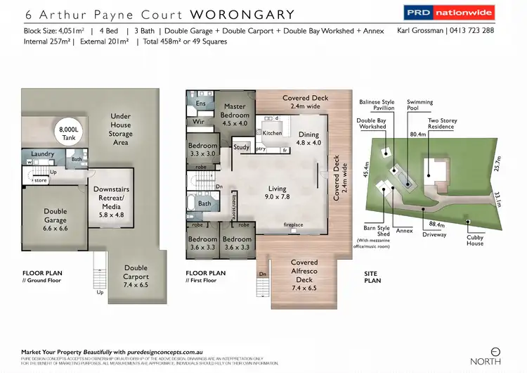 Floorplan of Homely house listing, 6 Arthur Payne Court, Worongary QLD 4213