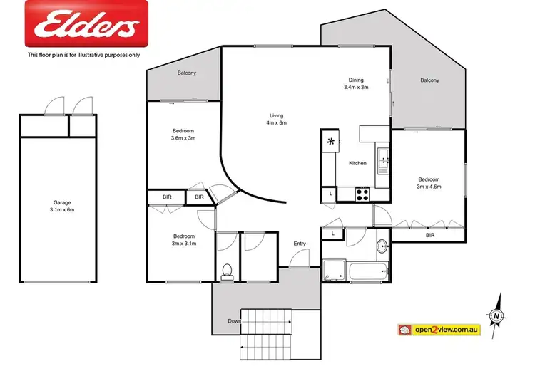 Floorplan of Homely house listing, 4/4 Lisa Place, Sunshine Bay NSW 2536