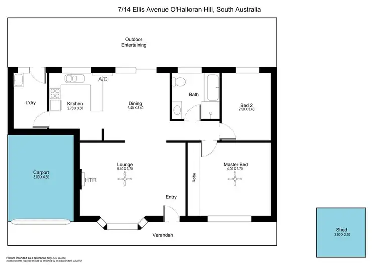 Floorplan of Homely house listing, 7-14 Ellis Avenue, O'halloran Hill SA 5158