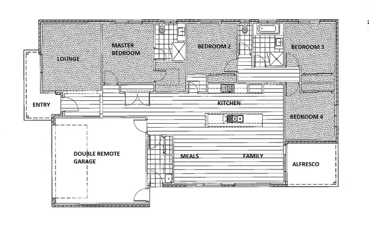 Floorplan of Homely house listing, 35 Courtney Drive, Sunbury VIC 3429