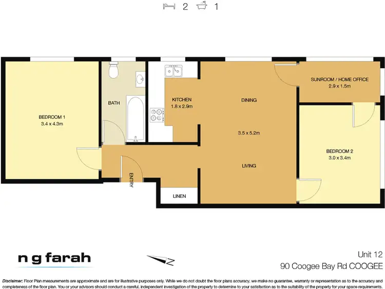 Floorplan of Homely apartment listing, 12/90 Coogee Bay Road, Coogee NSW 2034