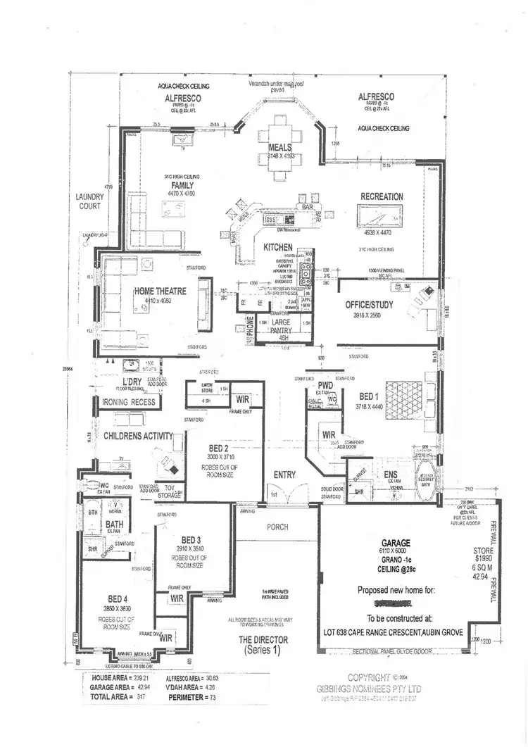 Floorplan of Homely house listing, 16 Cape Range Crescent, Aubin Grove WA 6164