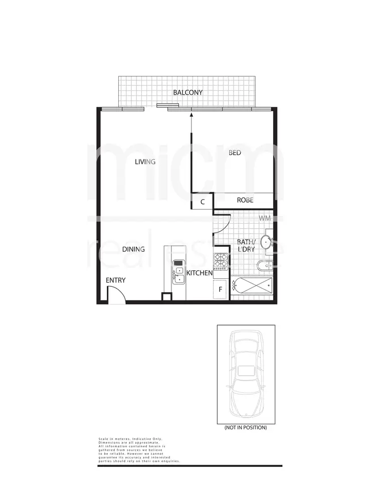 Floorplan of Homely apartment listing, 1107/668 Bourke Street, Melbourne VIC 3000