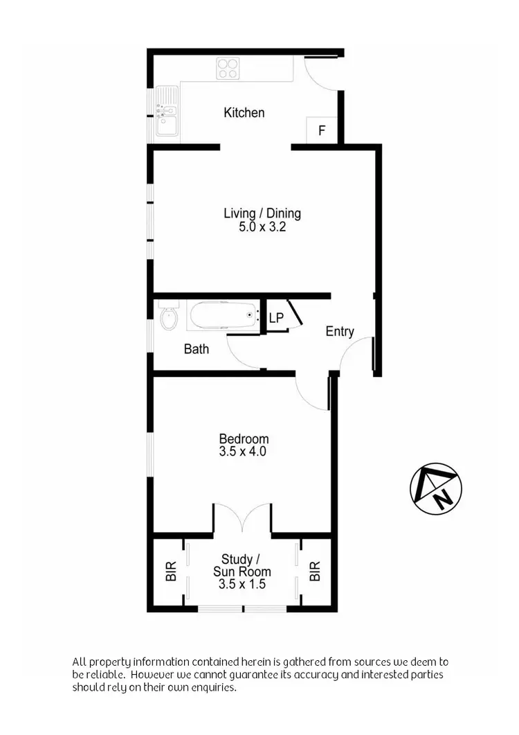 Floorplan of Homely unit listing, 2/81 Francis Street, Bondi Beach NSW 2026