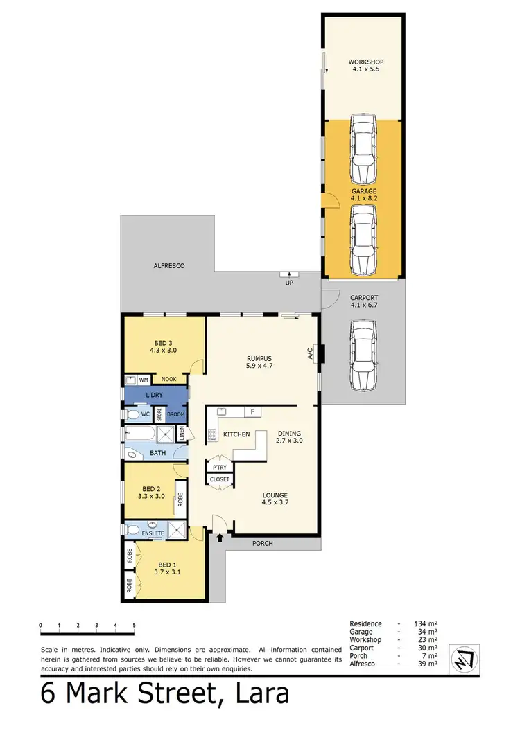 Floorplan of Homely house listing, 6 Mark Street, Lara VIC 3212