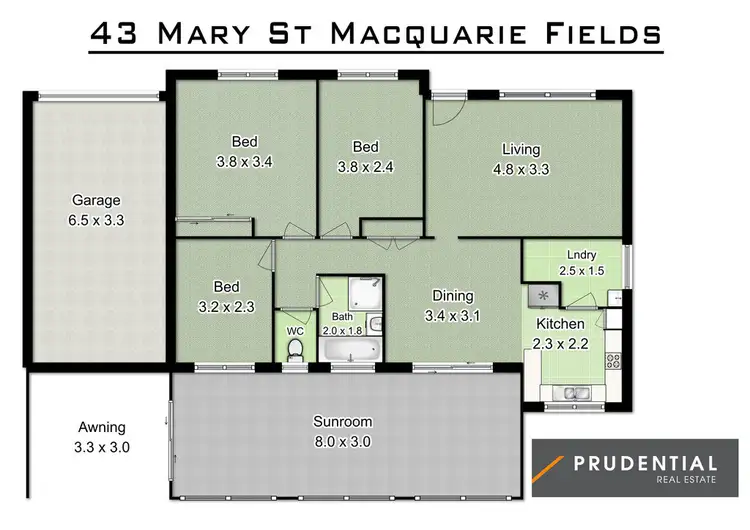 Floorplan of Homely house listing, 43 Mary Street, Macquarie Fields NSW 2564
