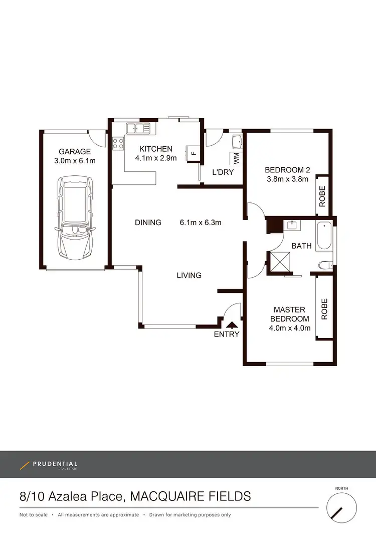Floorplan of Homely villa listing, 8/10 Azalea Place, Macquarie Fields NSW 2564