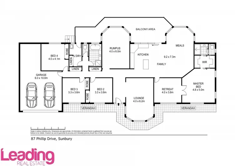 Floorplan of Homely house listing, 87 Phillip Drive, Sunbury VIC 3429