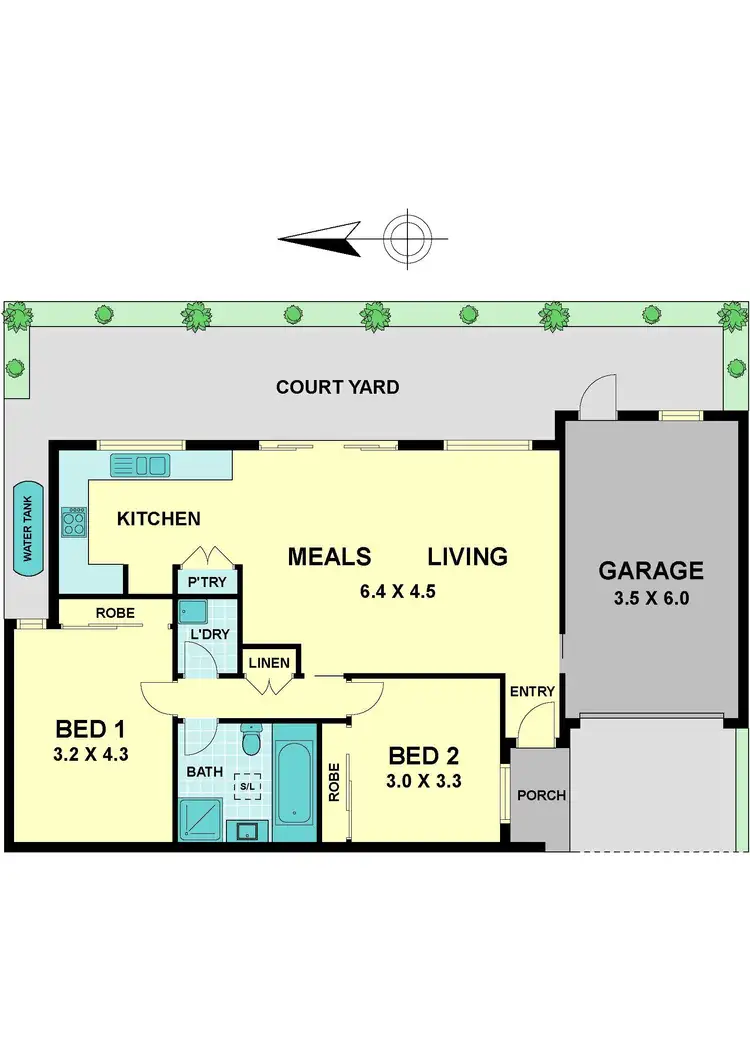 Floorplan of Homely townhouse listing, 3/2 Justin Avenue, Glenroy VIC 3046