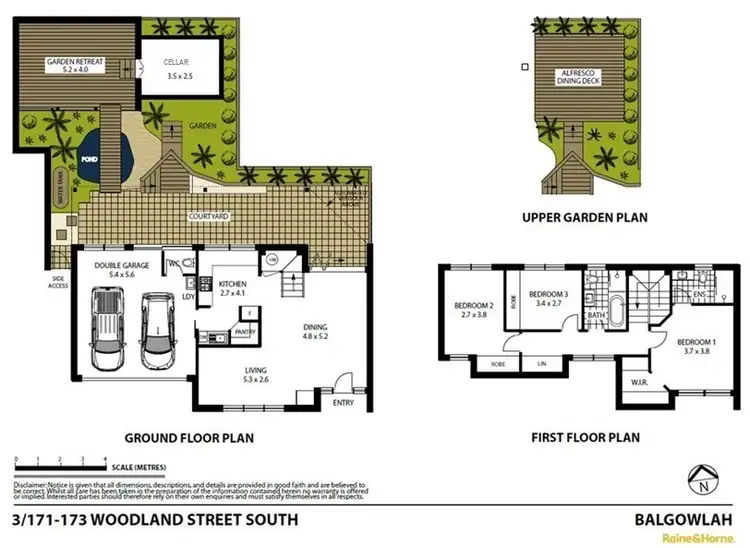 Floorplan of Homely townhouse listing, 3/171 Woodland Street, Balgowlah NSW 2093