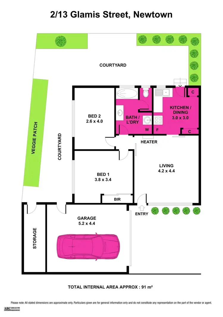 Floorplan of Homely house listing, 2/13 Glamis Street, Newtown VIC 3220