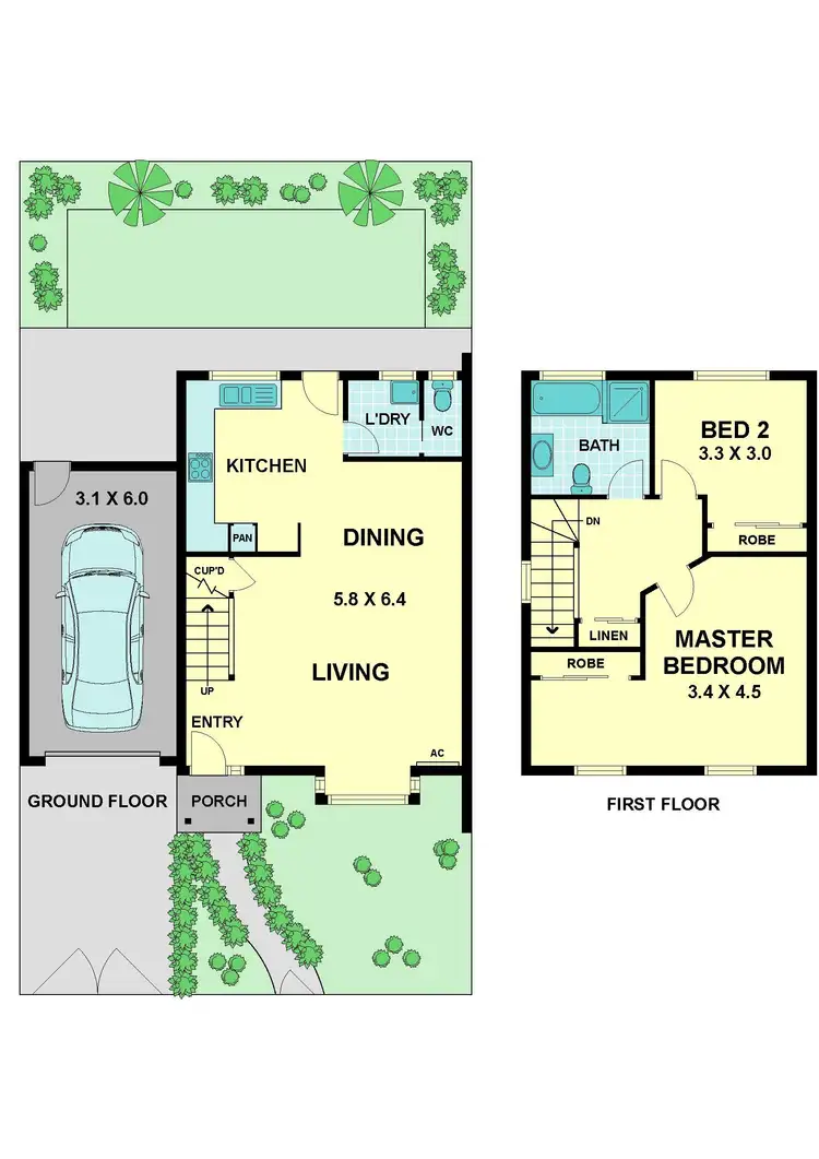 Floorplan of Homely townhouse listing, 20B Charmaine Avenue, Avondale Heights VIC 3034