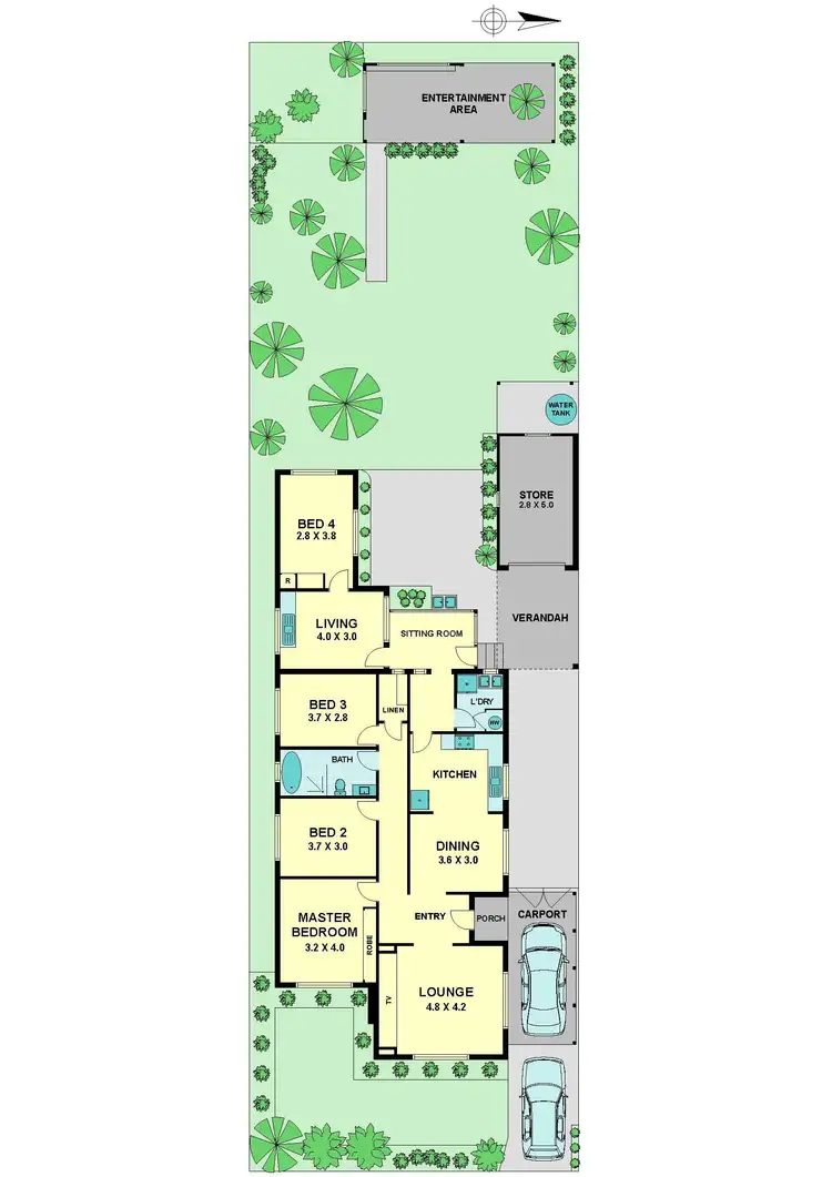 Floorplan of Homely house listing, 5 Alpine Grove, Pascoe Vale VIC 3044