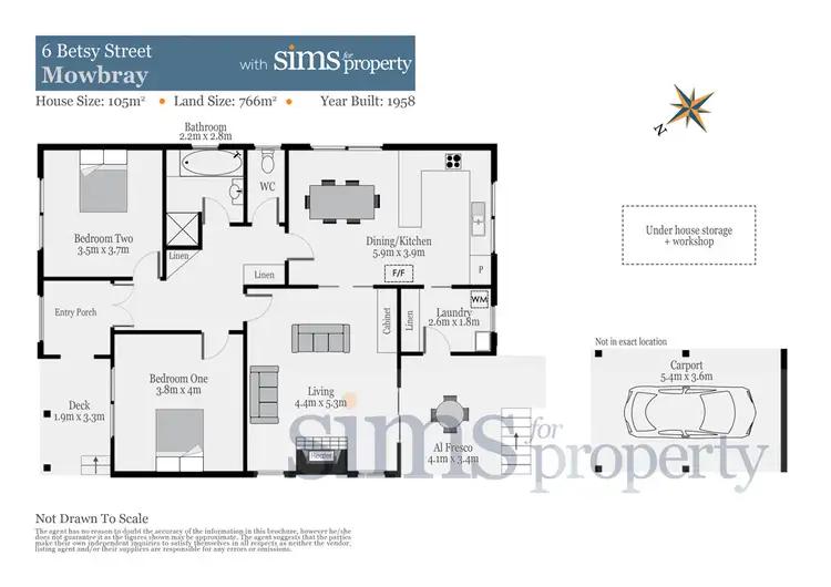 Floorplan of Homely house listing, 6 Betsy Street, Mowbray TAS 7248