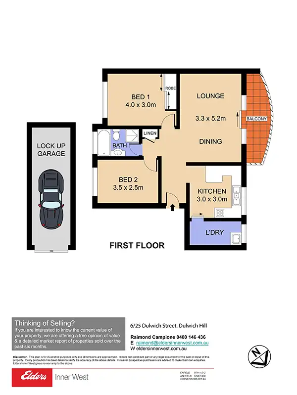 Floorplan of Homely unit listing, 6/25 Dulwich Street, Dulwich Hill NSW 2203