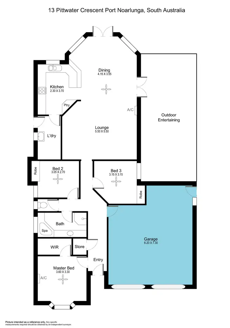 Floorplan of Homely house listing, 13 Pittwater Court, Port Noarlunga SA 5167